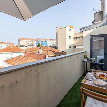 Апартаменты Opo Vale Formoso Iii Balcony&bbq Порту